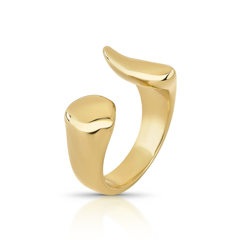 Offene Halbmond Ringe