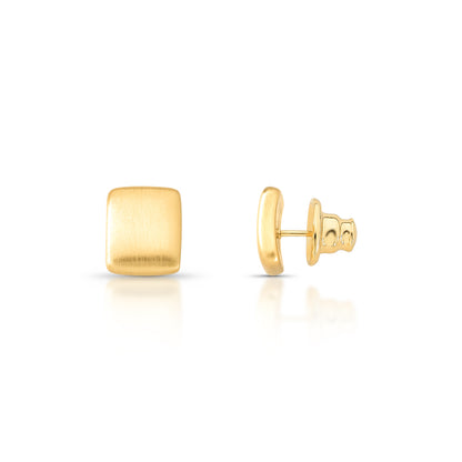 Square Honey Matte Ohrringe
