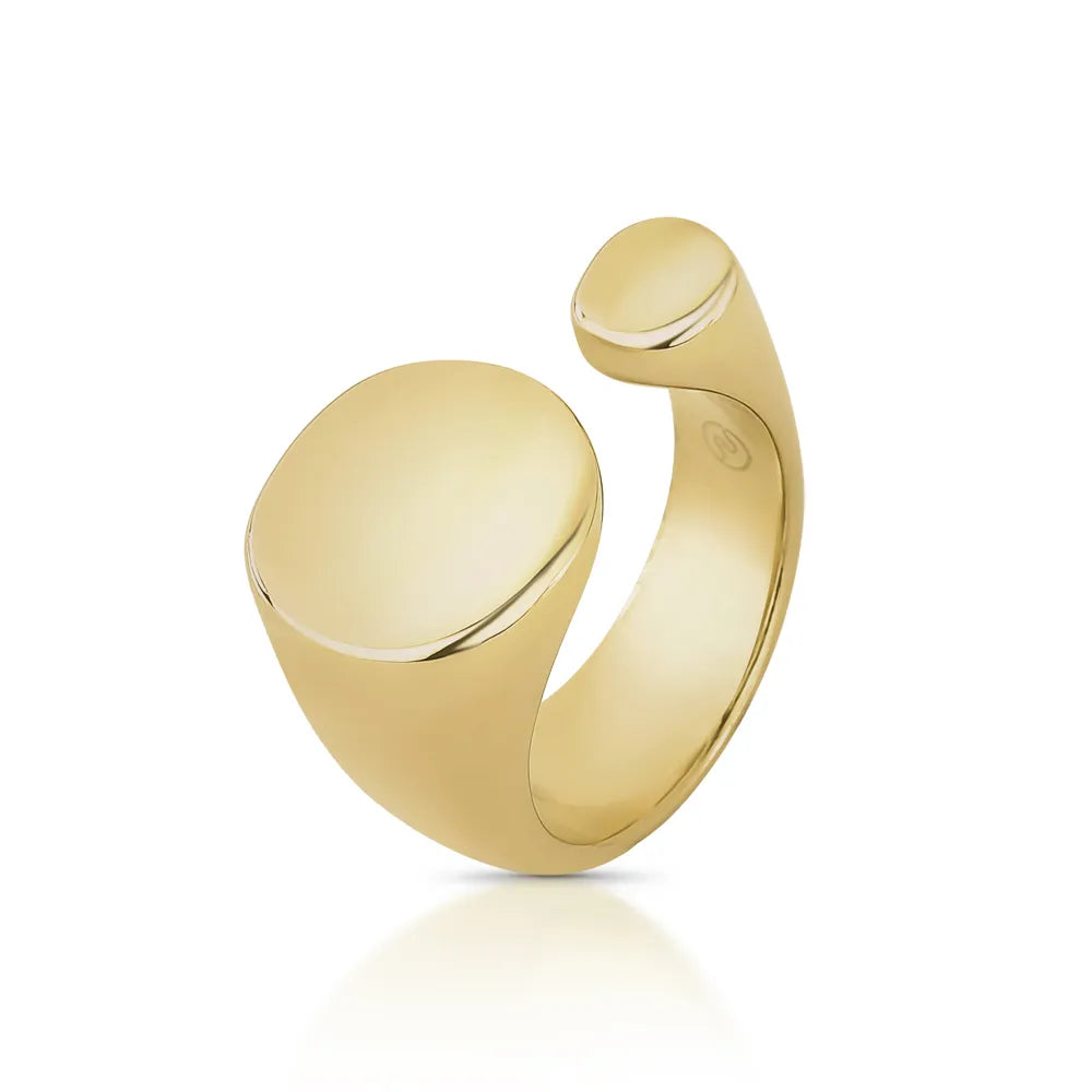 Offene Halbmondmotiv Ringe