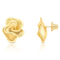 Goldene Blume Ohrringe